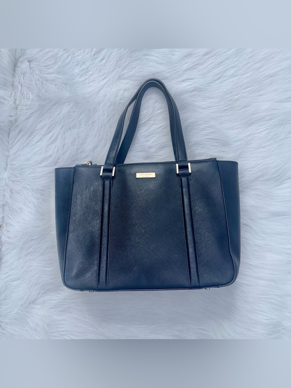 Kate Spade Newbury Lane Briar Black Leather Tote Bag - Excellent Condition